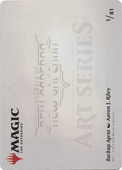 Backup Agent // Backup Agent (ASNC-001) - New Capenna Art Series (Borderless) Foil