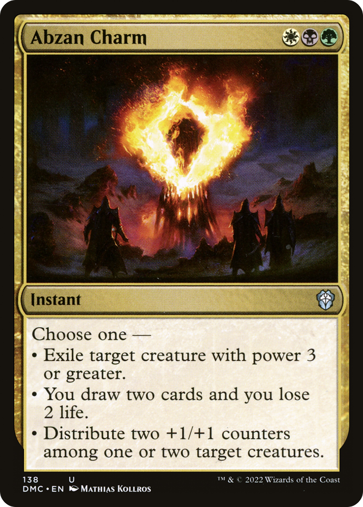 Abzan Charm⁣ - Commander: Dominaria United⁣ (Uncommon)⁣ [138]