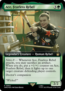 Ace, Fearless Rebel (Extended Art) (Surge Foil) (WHO-984) - Doctor Who: (Extended Art) Foil