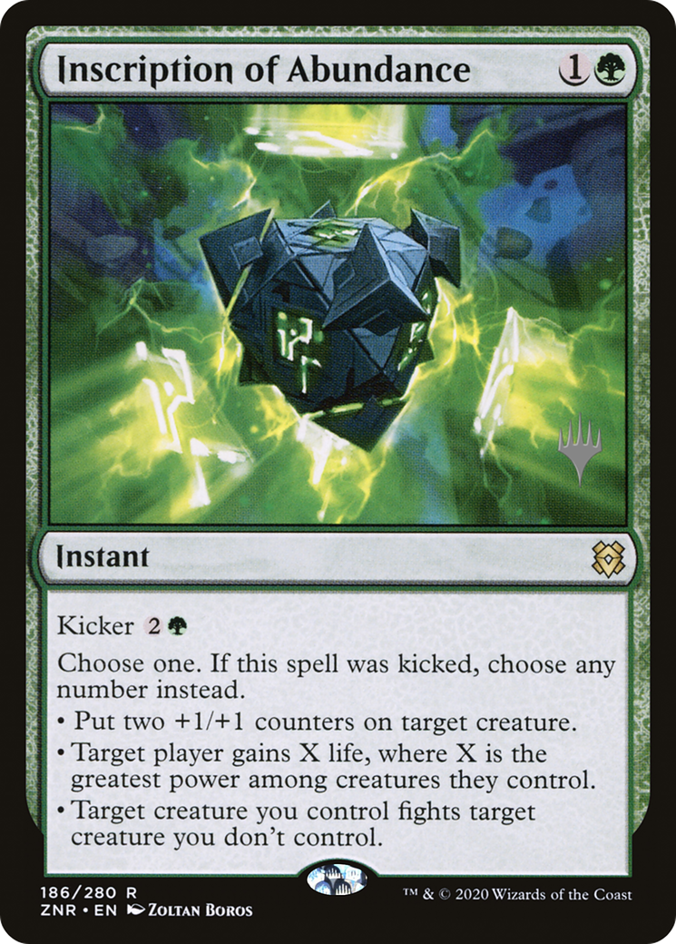 Inscription of Abundance (PPZNR-186P) - Zendikar Rising Promos