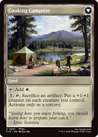 Sidequest: Catch a Fish // Cooking Campsite (FIN-031) - FINAL FANTASY: (enchantment) Foil