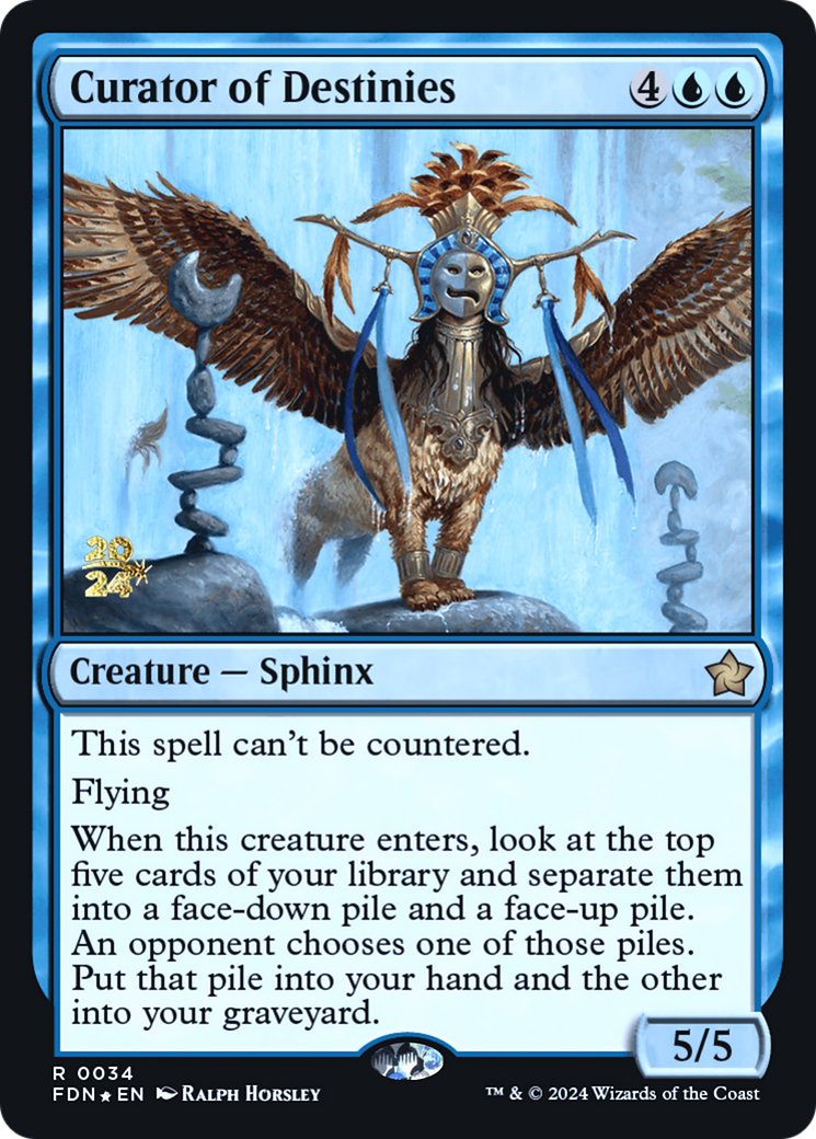 Curator of Destinies (PRE-34S) - Foundations Promos Foil