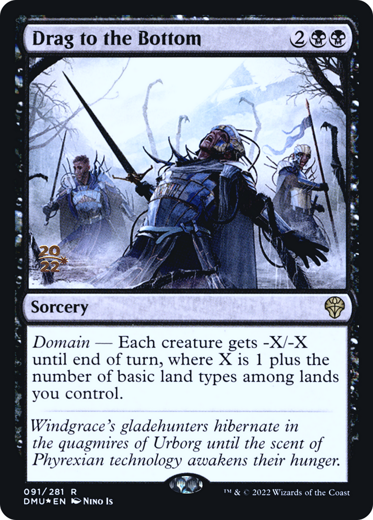 Drag to the Bottom (PRE-91S) - Dominaria United Promos Foil