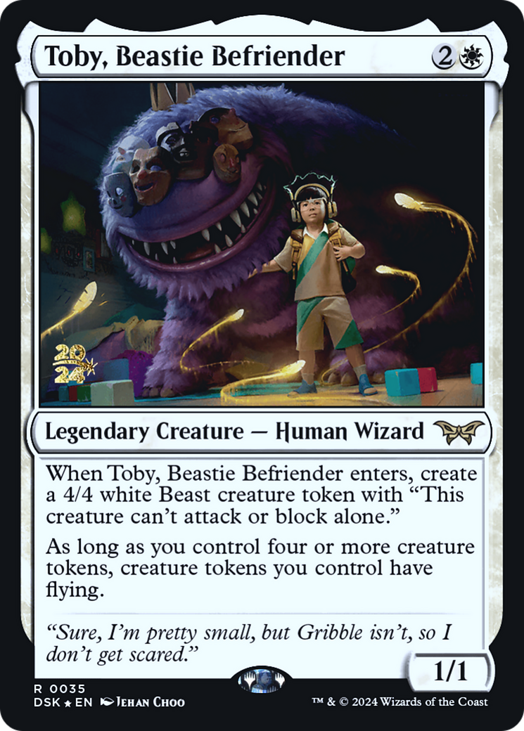 Toby, Beastie Befriender (PRE-35S) - Duskmourn: House of Horror Promos Foil