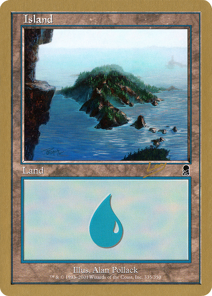 Island (335) - 2002 Raphael Levy (ODY) (WCD-) - World Championship Decks 2002
