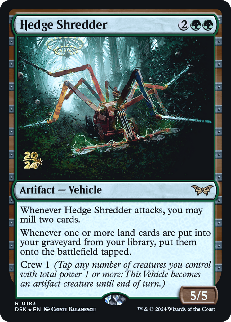 Hedge Shredder (PRE-183S) - Duskmourn: House of Horror Promos Foil