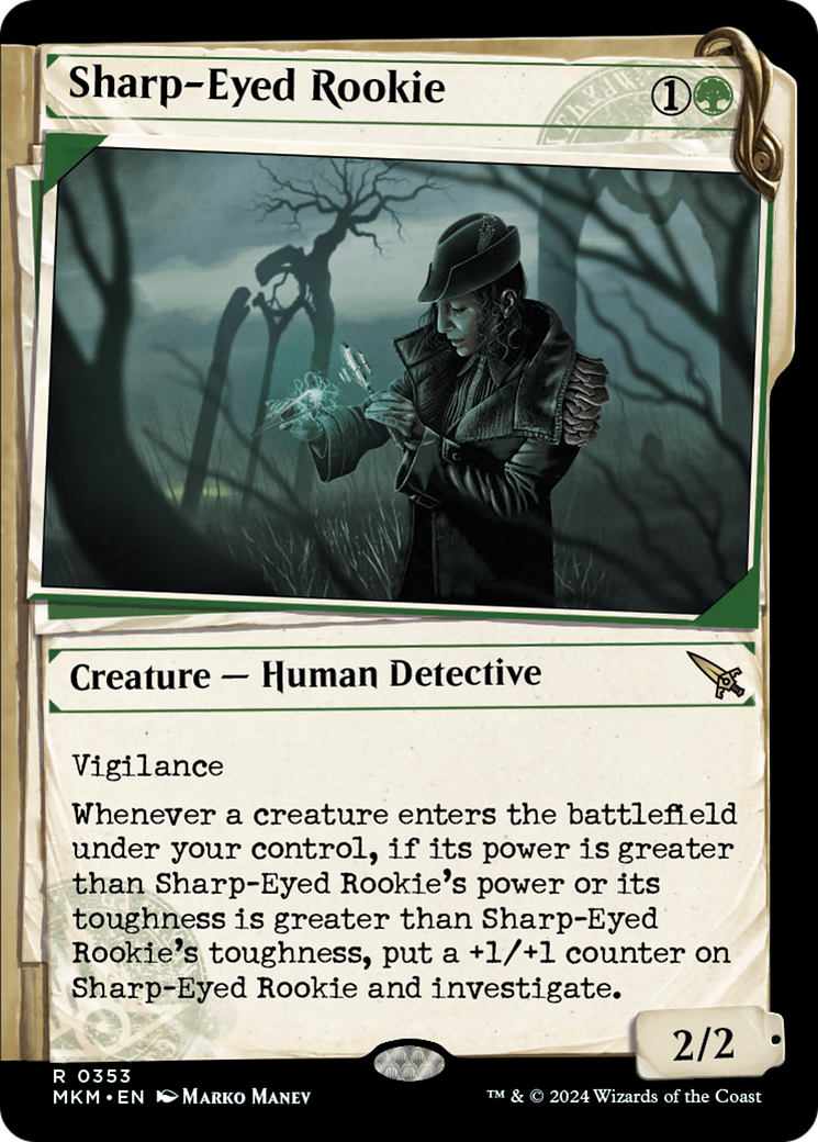 Sharp-Eyed Rookie⁣ - Murders at Karlov Manor: Extras⁣ (Rare)⁣ [353]