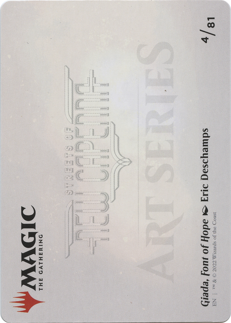Giada, Font of Hope // Giada, Font of Hope (ASNC-004) - New Capenna Art Series (Borderless) Foil
