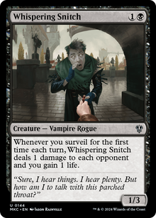 Whispering Snitch⁣ - Commander: Murders at Karlov Manor⁣ (Uncommon)⁣ [144]