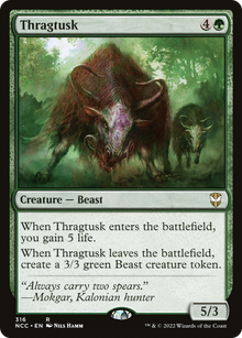 Thragtusk⁣ - Commander: Streets of New Capenna⁣ (Rare)⁣ [316]