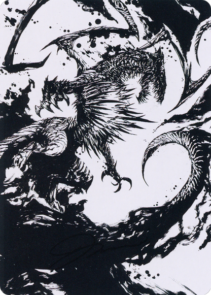 Skithiryx, the Blight Dragon // Skithiryx, the Blight Dragon (AMOM-071) - March of the Machine Art Series (Borderless)