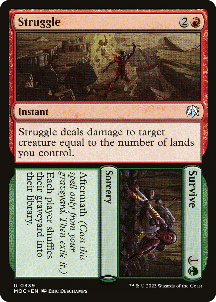 Struggle // Survive⁣ - Commander: March of the Machine⁣ (Uncommon)⁣ [339]