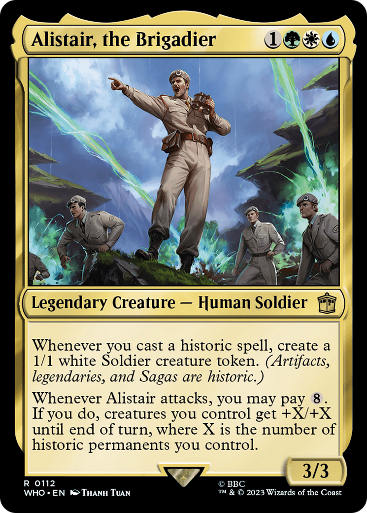 Alistair, the Brigadier⁣ - Universes Beyond: Doctor Who⁣ (Rare)⁣ [112]