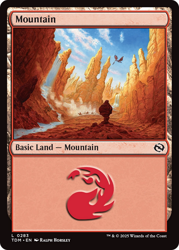 Mountain (TDM-283) - Tarkir: Dragonstorm Foil