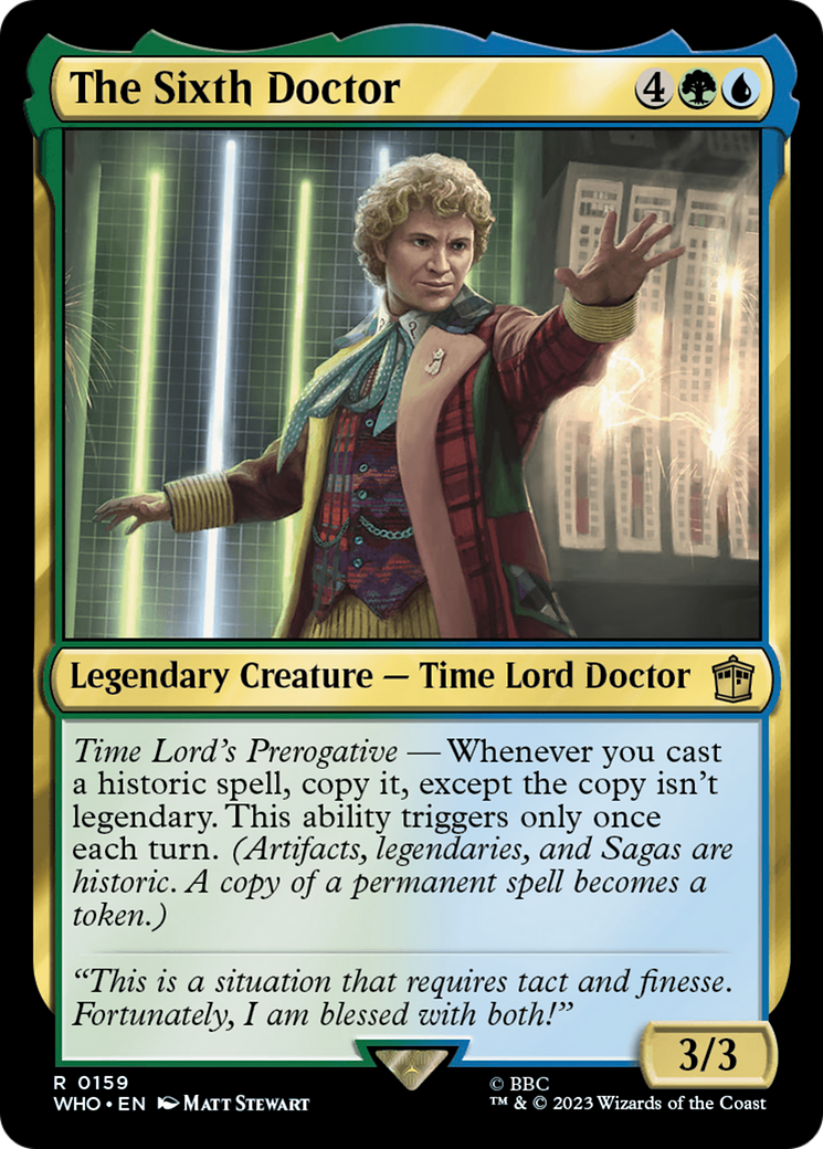 The Sixth Doctor⁣ - Universes Beyond: Doctor Who⁣ (Rare)⁣ [159]