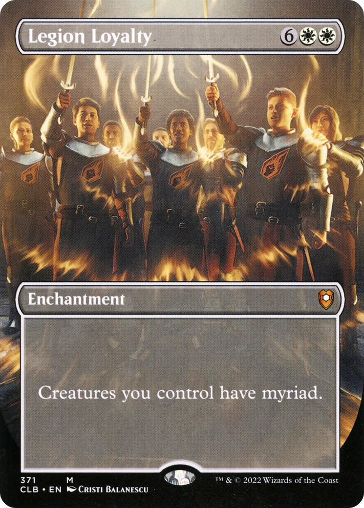 Legion Loyalty (Borderless) (CLB-371) - Commander Legends: Battle for Baldur's Gate (Borderless) Foil