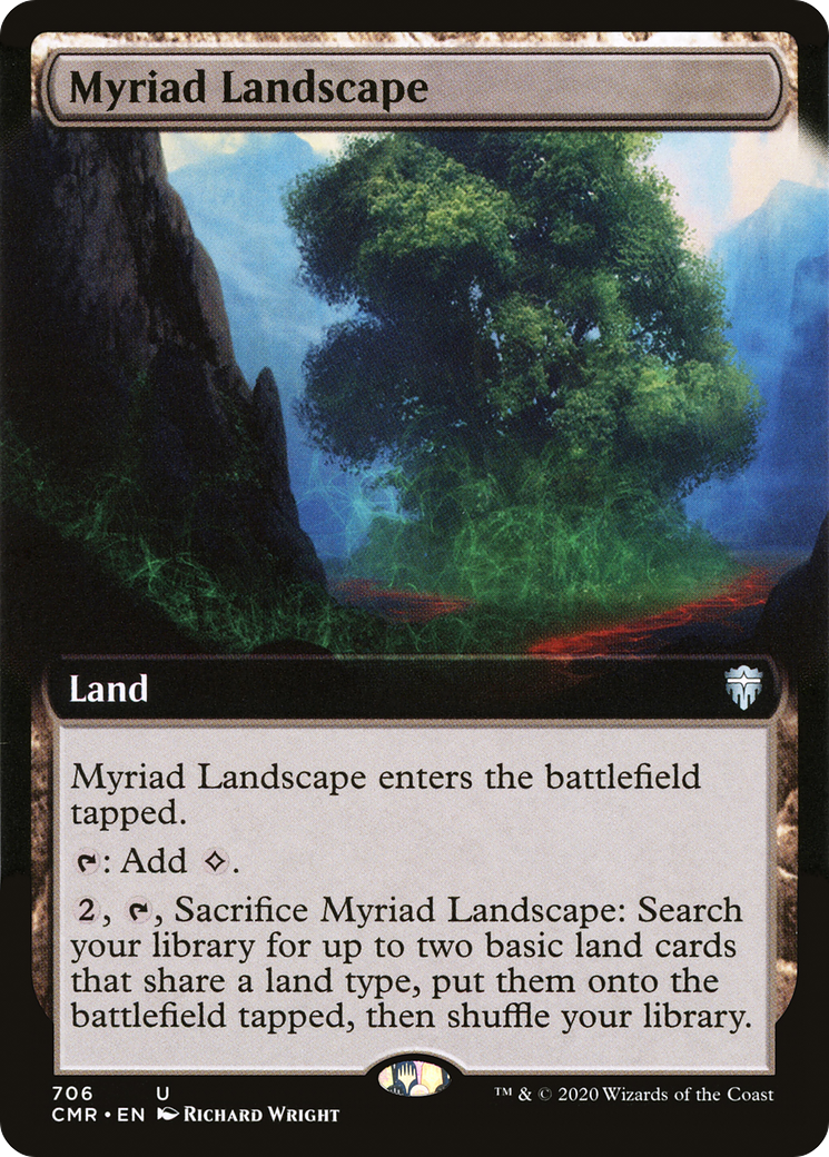 Myriad Landscape (Extended Art) (CMR-706) - Commander Legends: (Extended Art)