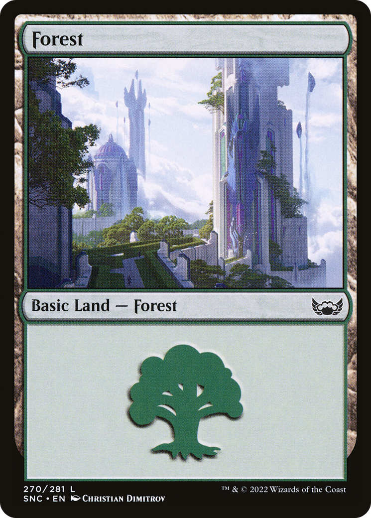 Forest (V.3)⁣ - Streets of New Capenna⁣ (Land)⁣ [270]