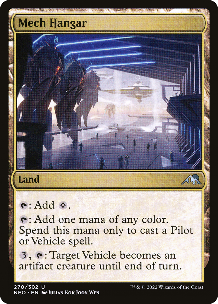 Mech Hangar (NEO-270) - Kamigawa: Neon Dynasty Foil