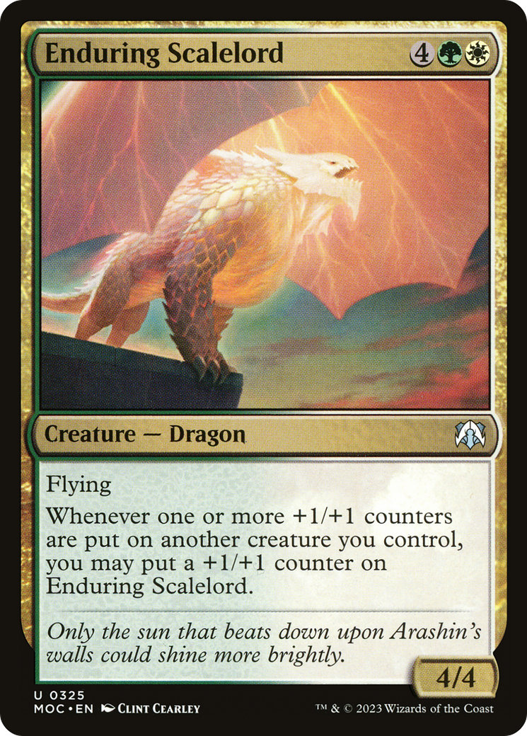 Enduring Scalelord⁣ - Commander: March of the Machine⁣ (Uncommon)⁣ [325]
