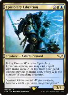Epistolary Librarian⁣ - Universes Beyond: Warhammer 40,000⁣ (Rare)⁣ [118]