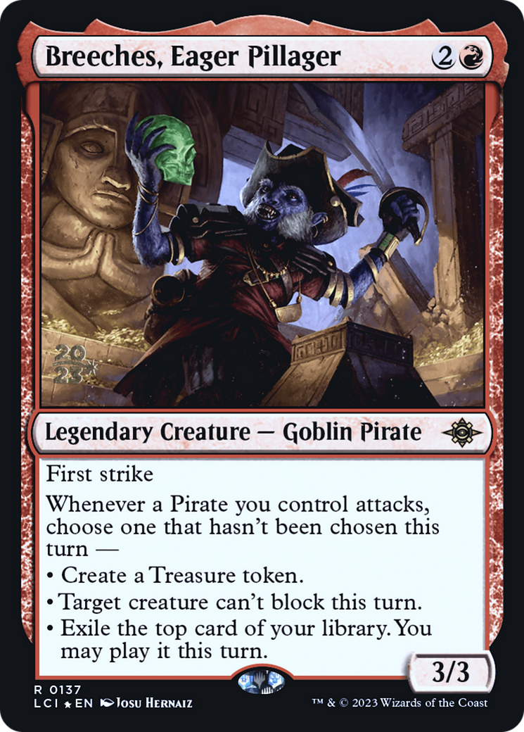 Breeches, Eager Pillager (PRE-137S) - The Lost Caverns of Ixalan Promos Foil