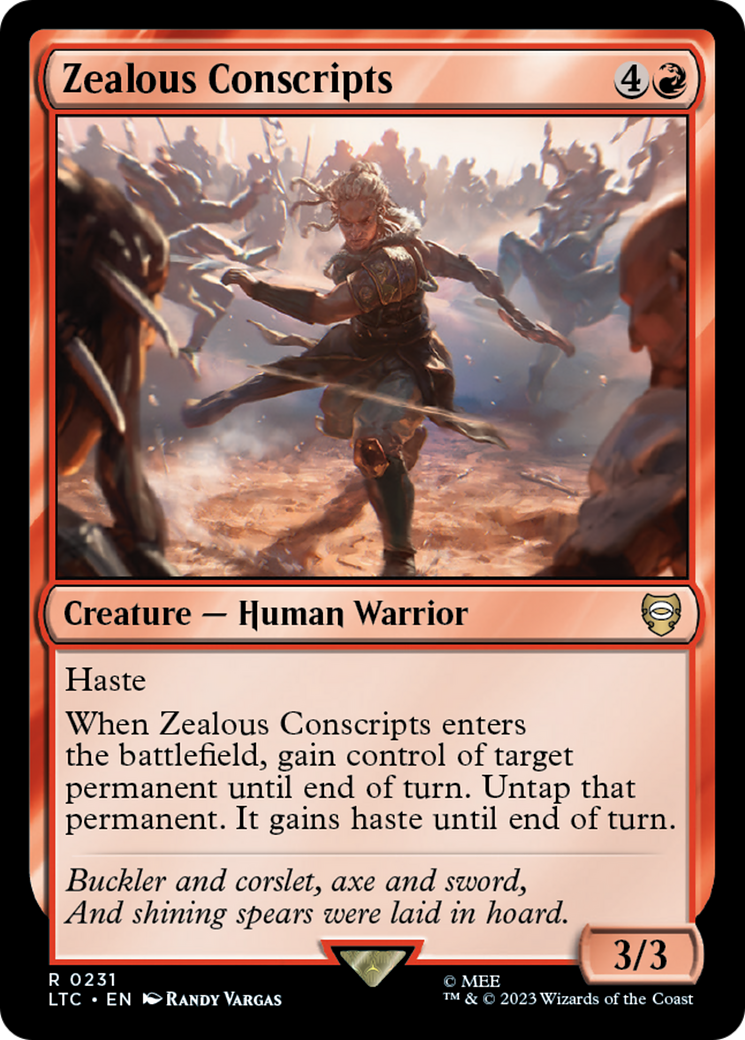 Zealous Conscripts⁣ - Commander: The Lord of the Rings: Tales of Middle-earth⁣ (Rare)⁣ [231]