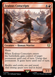 Zealous Conscripts⁣ - Commander: The Lord of the Rings: Tales of Middle-earth⁣ (Rare)⁣ [231]