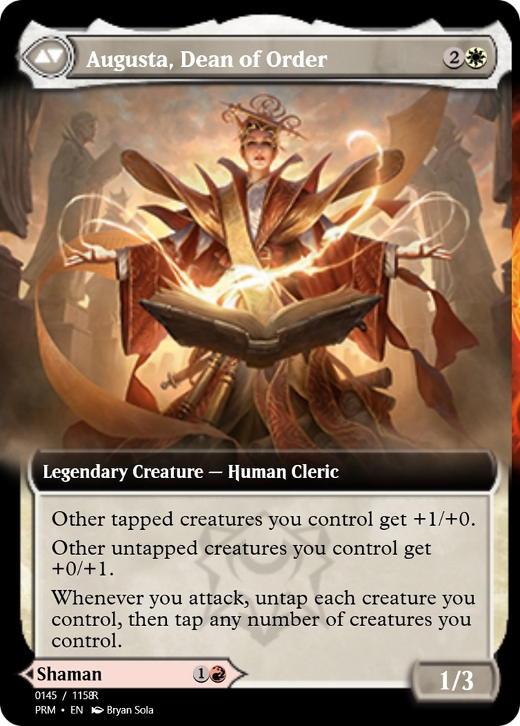 Plargg, Dean of Chaos // Augusta, Dean of Order (PRM-90260) - Magic Online Promos