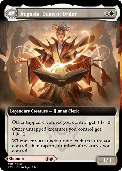Plargg, Dean of Chaos // Augusta, Dean of Order (PRM-90260) - Magic Online Promos Foil