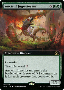 Ancient Imperiosaur (Extended Art) (MOM-368) - March of the Machine: (Extended Art) Foil