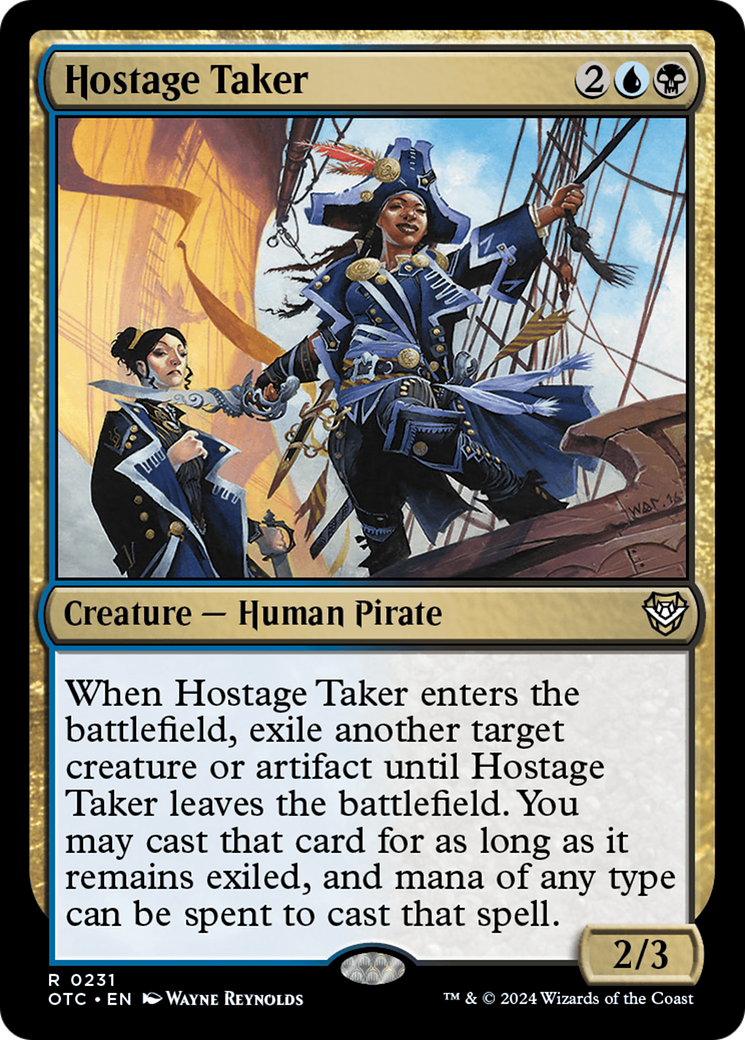 Hostage Taker⁣ - Commander: Outlaws of Thunder Junction⁣ (Rare)⁣ [231]