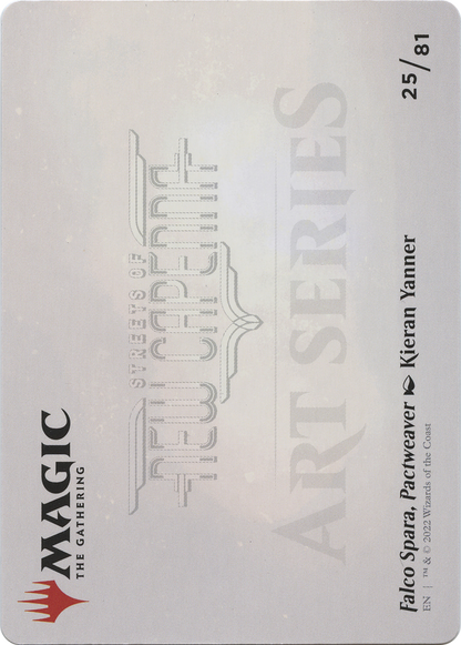 Falco Spara, Pactweaver // Falco Spara, Pactweaver (ASNC-025) - New Capenna Art Series (Borderless) Foil