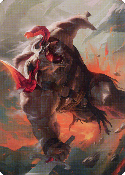 Furious Bellow // Furious Bellow (ADMU-031) - Dominaria United Art Series (Borderless) Foil