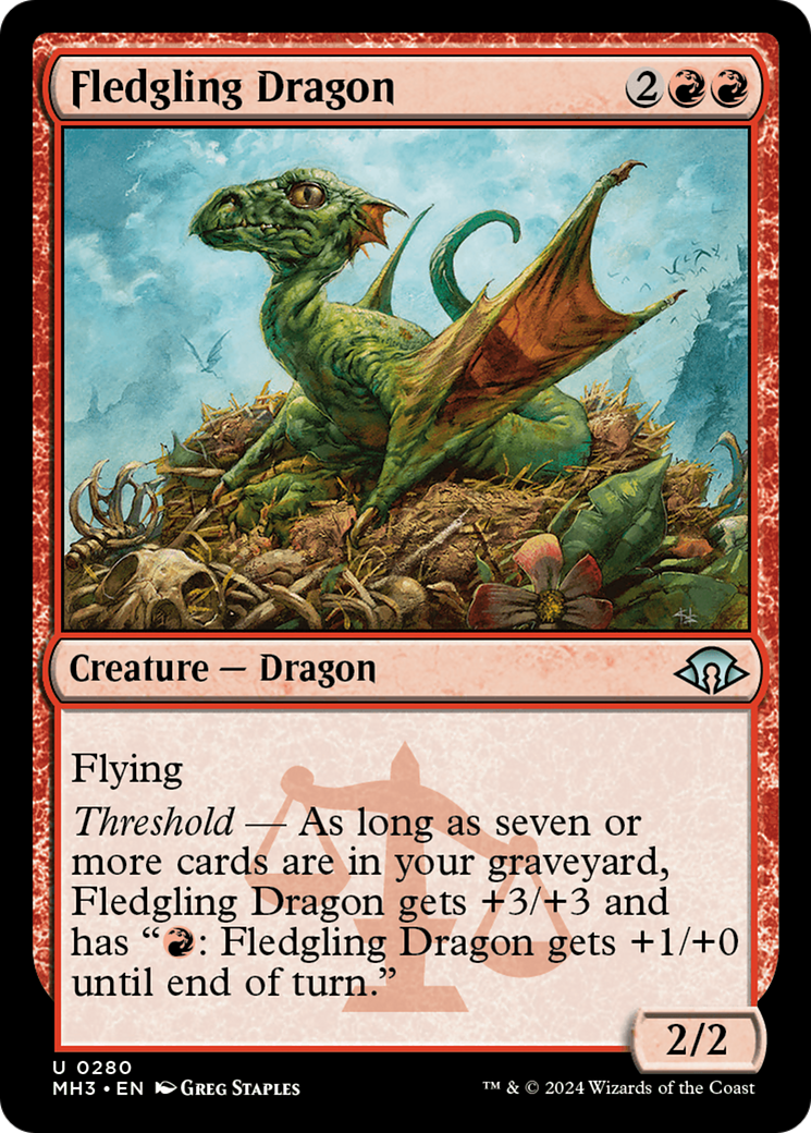 Fledgling Dragon⁣ - Modern Horizons 3⁣ (Uncommon)⁣ [280]