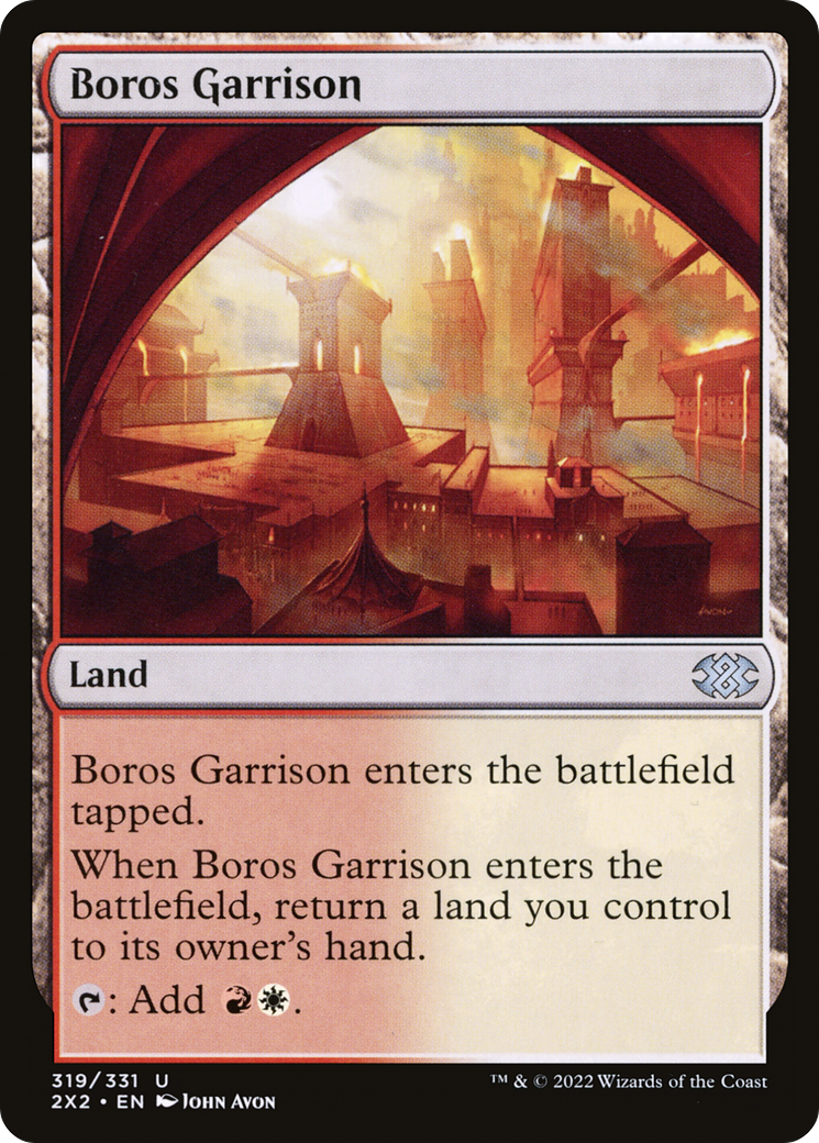 Boros Garrison⁣ - Double Masters 2022⁣ (Uncommon)⁣ [319]