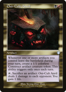 Oni-Cult Anvil⁣ - Commander: The Brothers' War⁣ (Uncommon)⁣ [127]