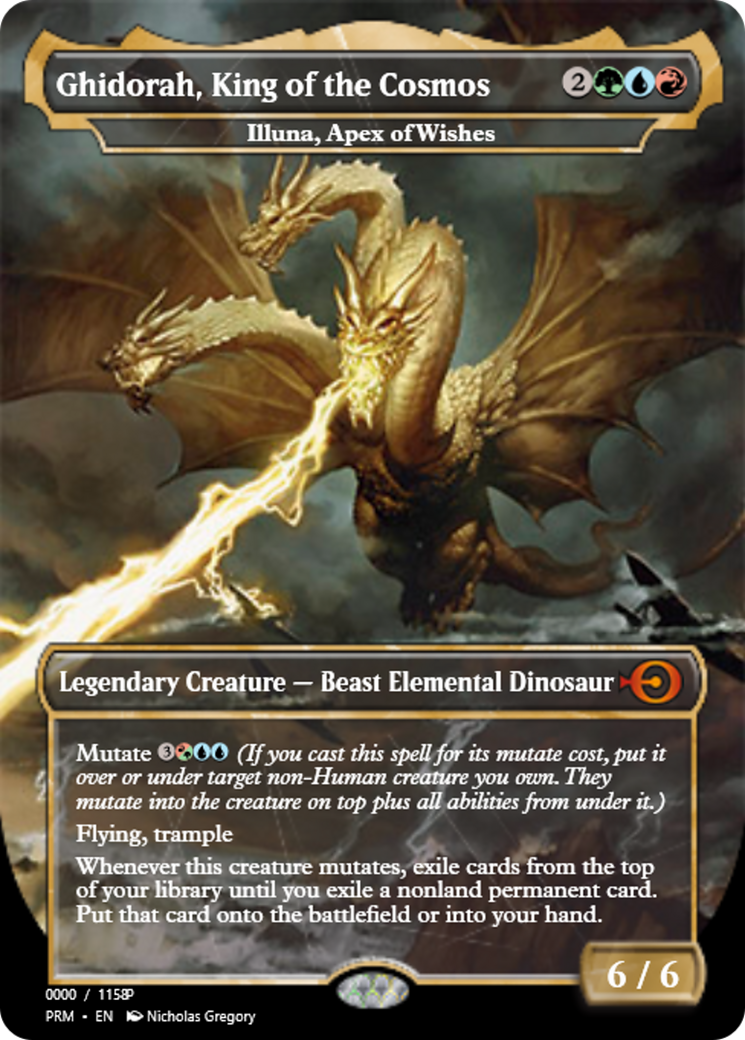 Illuna, Apex of Wishes (PRM-80913) - Magic Online Promos / Ghidorah, King of the Cosmos