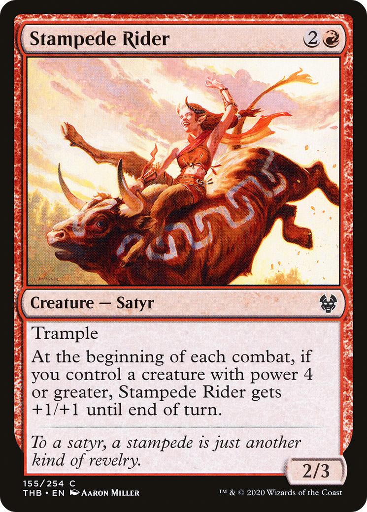 Stampede Rider⁣ - Theros Beyond Death⁣ (Common)⁣ [155]