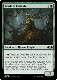 Verdant Outrider (WOE-196) - Wilds of Eldraine
