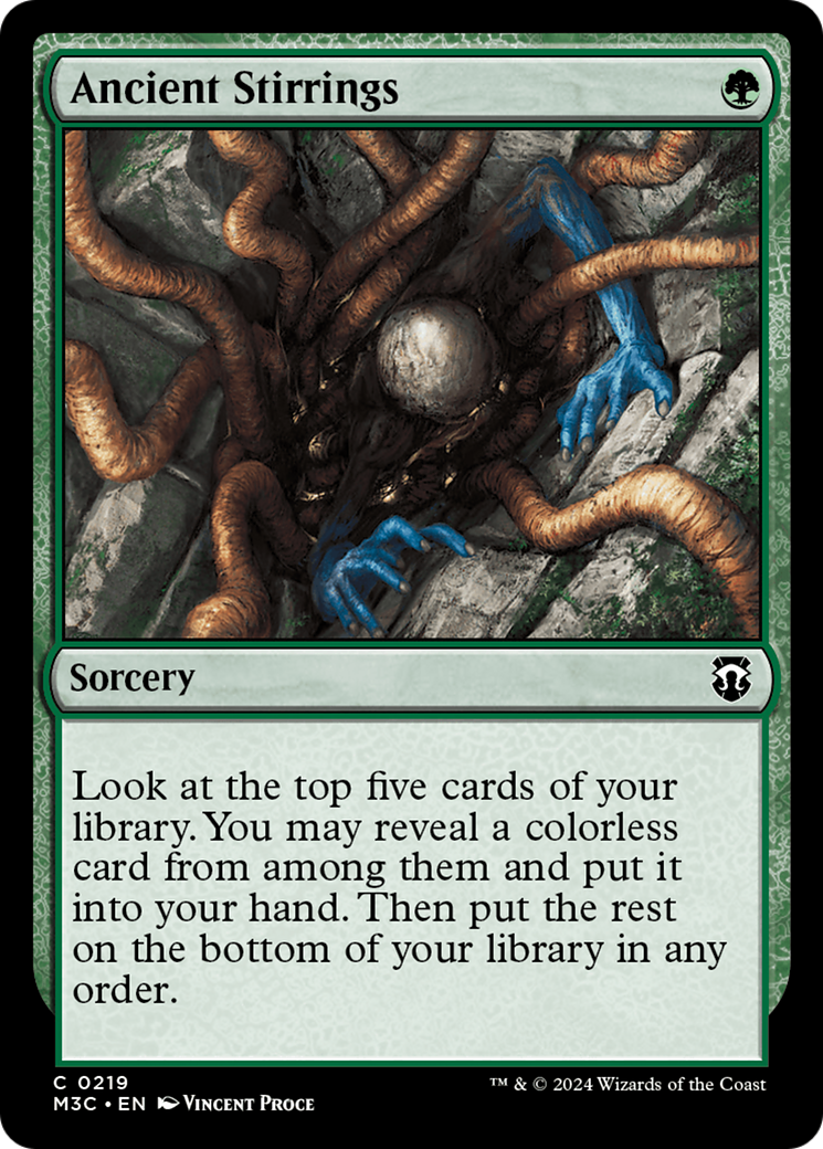 Ancient Stirrings⁣ - Commander: Modern Horizons 3⁣ (Common)⁣ [219]