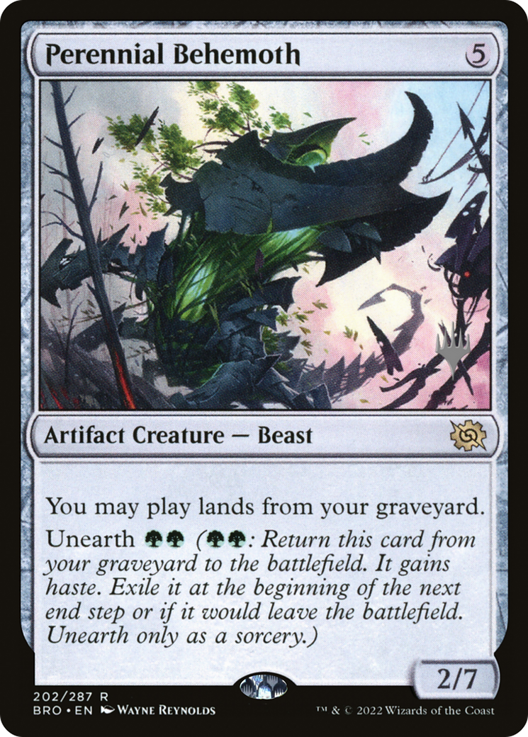 Perennial Behemoth (PPBRO-202P) - The Brothers' War Promos Foil