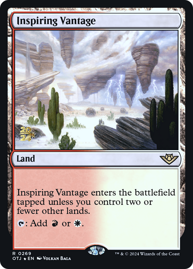 Inspiring Vantage (OTJ) (PRE-269S) - Outlaws of Thunder Junction Promos Foil