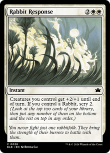 Rabbit Response⁣ - Bloomburrow⁣ (Common)⁣ [26]