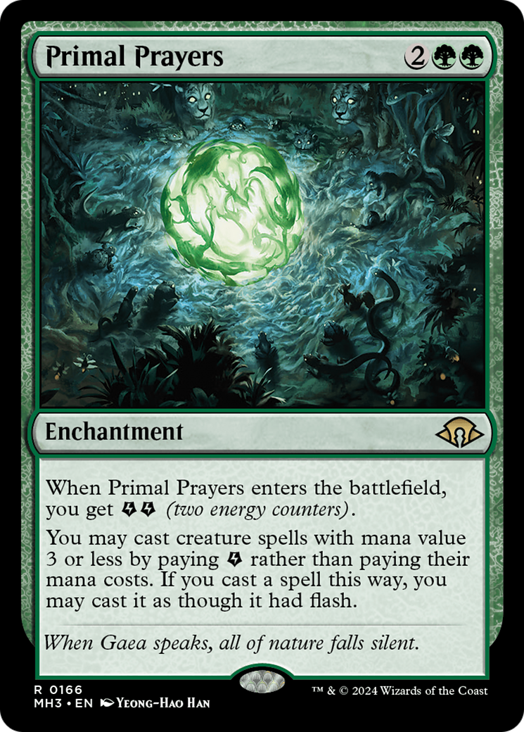 Primal Prayers⁣ - Modern Horizons 3⁣ (Rare)⁣ [166]