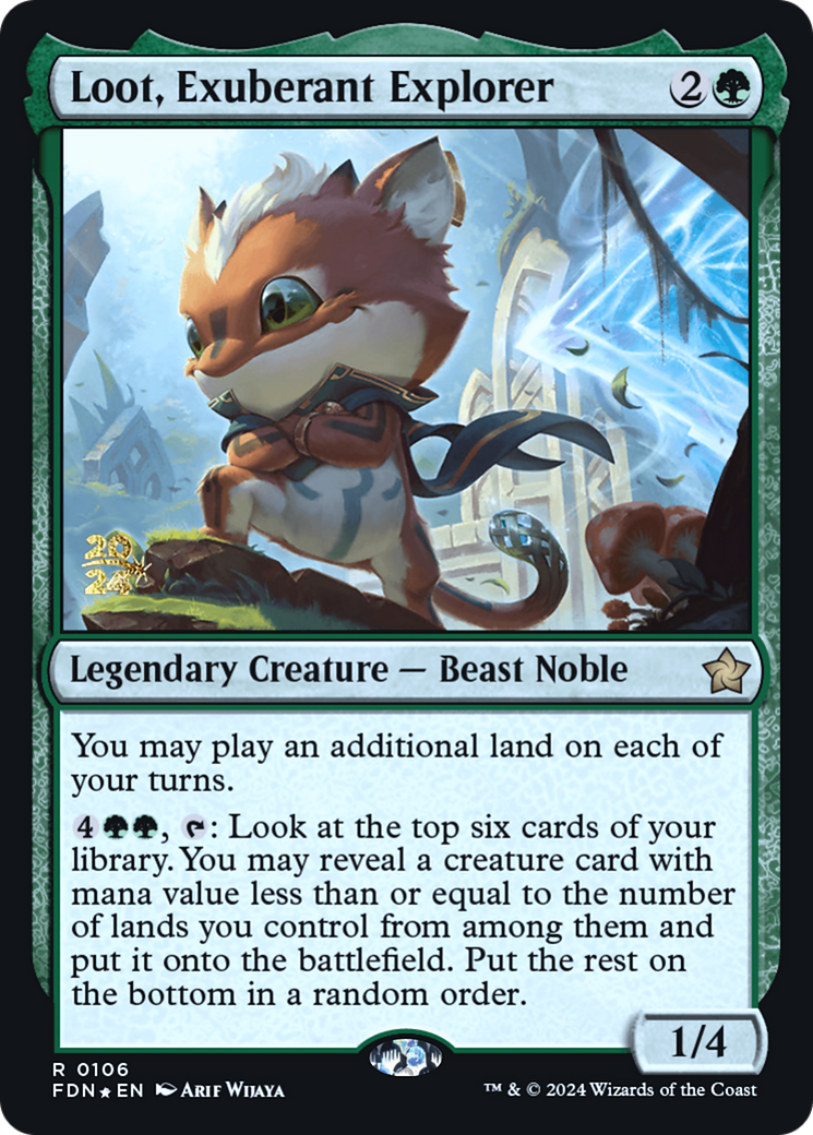 Loot, Exuberant Explorer (PRE-106S) - Foundations Promos Foil