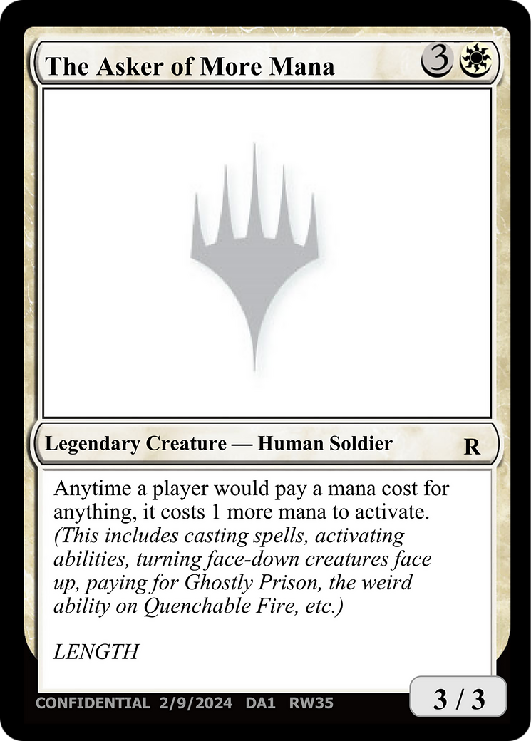 The Asker of More Mana (UNK-RW35) - Unknown Event