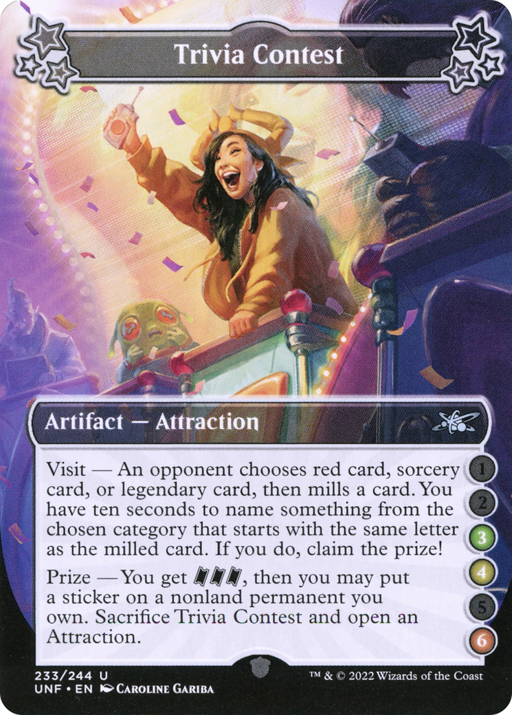 Trivia Contest (3-4-6) (UNF-233D) - Unfinity Foil