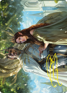 Aragorn and Arwen, Wed // Aragorn and Arwen, Wed (ALTR-033) - Tales of Middle-earth Art Series (Borderless) Foil