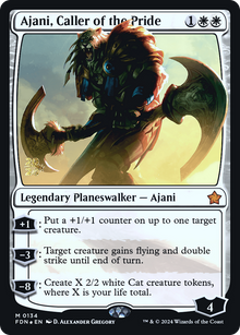 Ajani, Caller of the Pride (PRE-134S) - Foundations Promos Foil